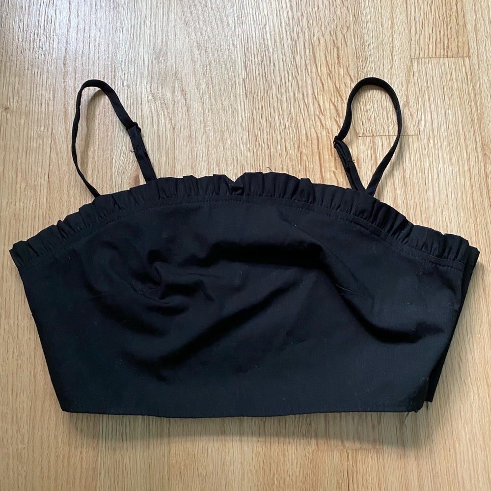 Black crop top